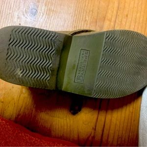 Boys leather sperry shoes size 1M